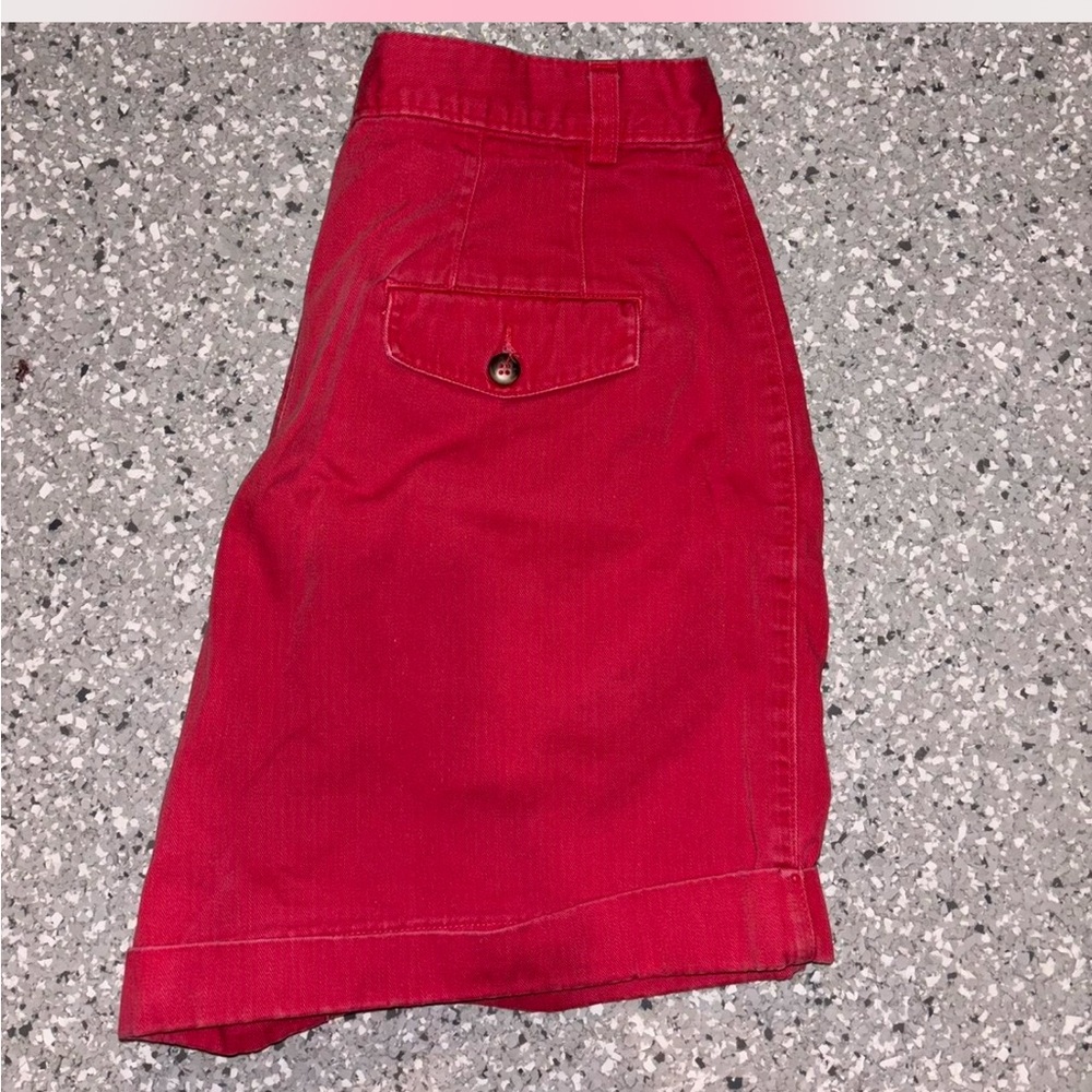 Vintage high rise red Gap shorts